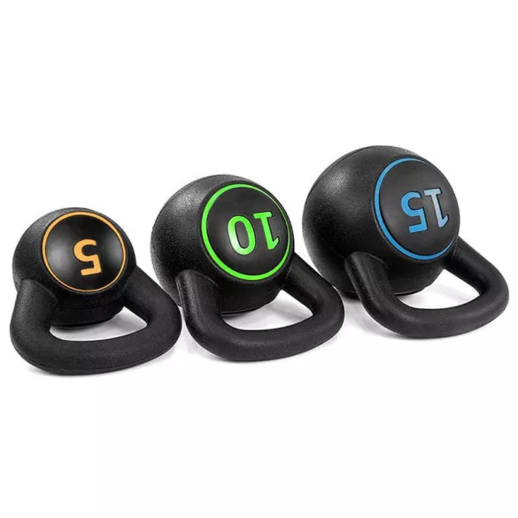 3-piece kettlebell set - 2.3/4.5/6.7 kg (5/10/15 lbs)