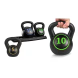 3-piece kettlebell set - 2.3/4.5/6.7 kg (5/10/15 lbs)