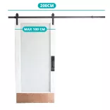Sliding Door Rail Set in 2 Types - Single