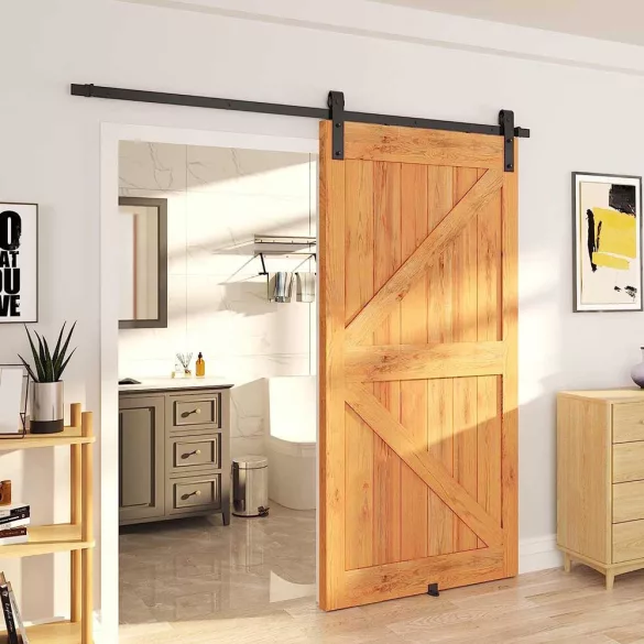 Sliding Door Rail Set in 2 Types - Single