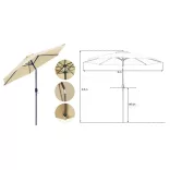Adjustable Large Patio Umbrella