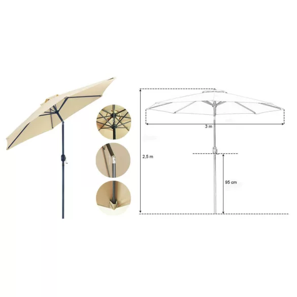 Adjustable Large Patio Umbrella
