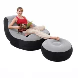 Inflatable Armchair with Footrest