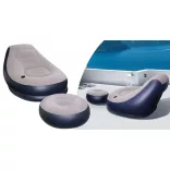 Inflatable Armchair with Footrest