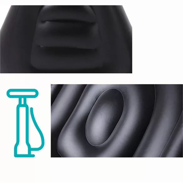 Inflatable Armchair with Footrest