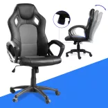 Gamer chair in multiple colors - basic-colored backrest, gray
