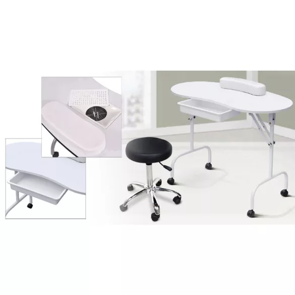 Portable manicure table with gift bag, 2 types - drawer
