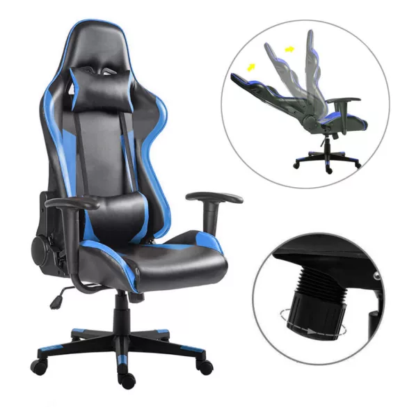 Gamer chair in multiple colors - pro-blue