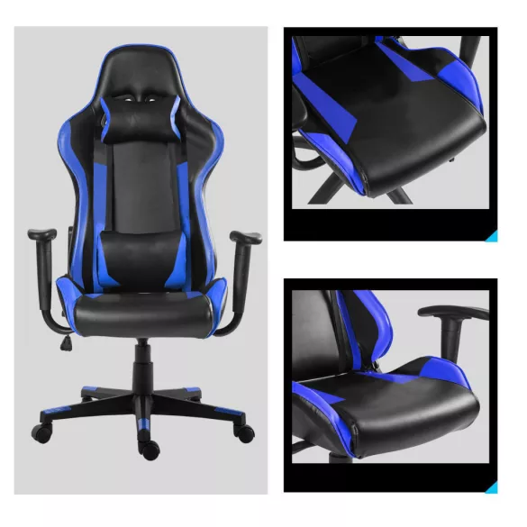 Gamer chair in multiple colors - pro-blue
