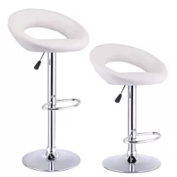 2 pcs bar stool, available in white
