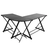 L-shaped desk - black