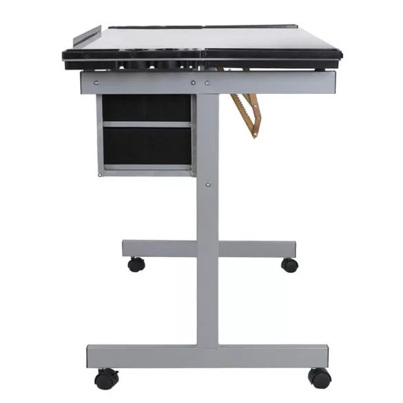 Adjustable Drafting Table with Glass Top
