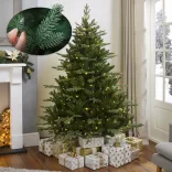 3D Artificial Christmas Tree with Metal Base, Multiple Sizes - 150 cm