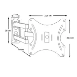 Wall-Mounted, Foldable TV Bracket, 14-42"