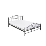 Mimi metal bed frame with a free slatted base in various sizes and colors - Black 160x200cm