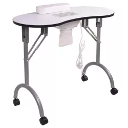 Portable manicure table with gift bag, 2 types - with fan