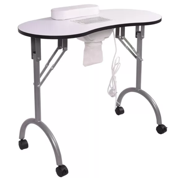 Portable manicure table with gift bag, 2 types - with fan