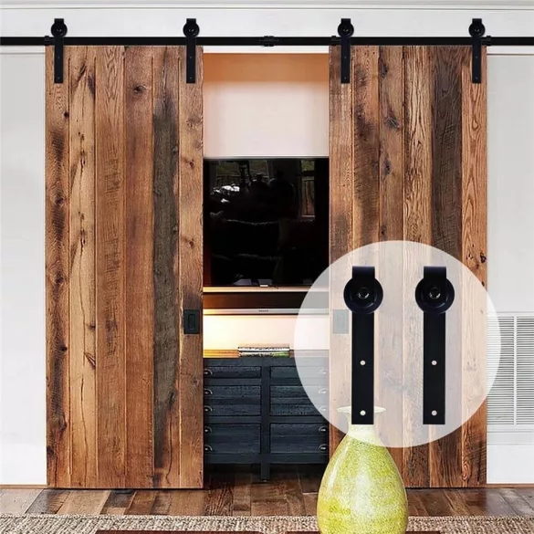 Sliding Door Rail Set in 2 Types - Double