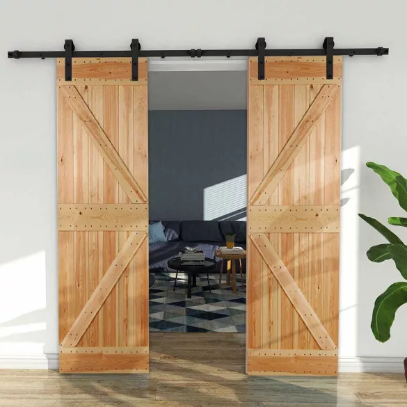 Sliding Door Rail Set in 2 Types - Double