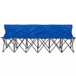 Foldable portable bench with a free carrying bag, for 6 people