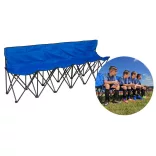 Foldable portable bench with a free carrying bag, for 6 people