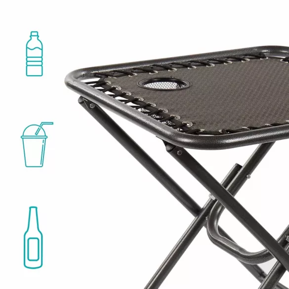 2 pcs zero gravity garden chair with table