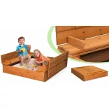 Wooden Sandbox with Convertible Roof