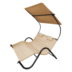 2-person DELUX sun lounger in 3 colors - beige