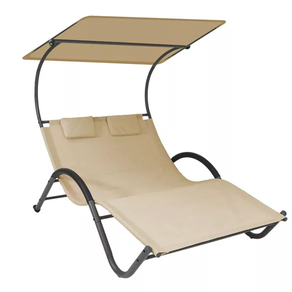 2-person DELUX sun lounger in 3 colors - beige
