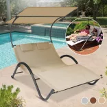 2-person DELUX sun lounger in 3 colors - beige