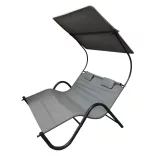 2-person DELUX sun lounger in 3 colors - gray