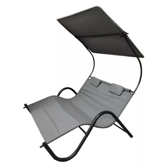 2-person DELUX sun lounger in 3 colors - gray