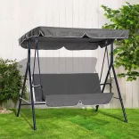 Garden Swing Bed in Selectable Color - Grey