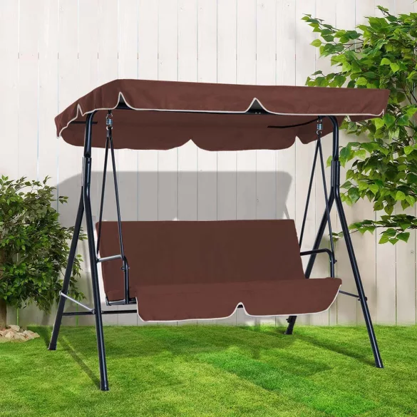 Garden Swing Bed in Selectable Color - Brown