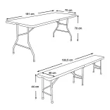 Portable Beer Bench Set