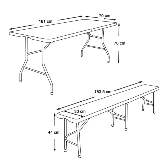 Portable Beer Bench Set