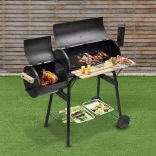 2in1 Charcoal BBQ Grill and Smoker