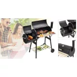 2in1 Charcoal BBQ Grill and Smoker