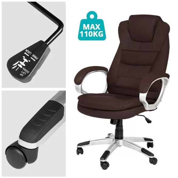RELAX Executive Swivel Chair in Selectable Color - Brown