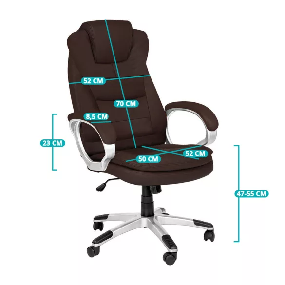 RELAX Executive Swivel Chair in Selectable Color - Brown