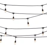 Waterproof decorative string lights, 15 E27 LED bulbs, 14.6 m, warm white