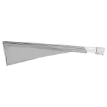 Fan-shaped balcony shade, 140 cm, available in 2 colors - gray