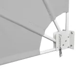 Fan-shaped balcony shade, 140 cm, available in 2 colors - gray