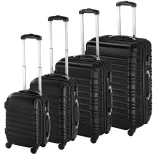 4-piece hard-shell suitcase set, 4 colors - black