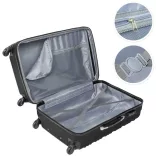 4-piece hard-shell suitcase set, 4 colors - black