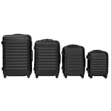 4-piece hard-shell suitcase set, 4 colors - black