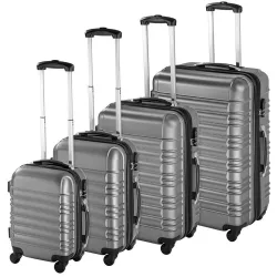 4-piece hard-shell suitcase set, 4 colors - gray