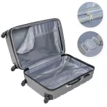 4-piece hard-shell suitcase set, 4 colors - gray