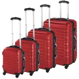 4-piece hard-shell suitcase set, 4 colors - red