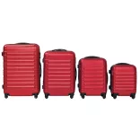 4-piece hard-shell suitcase set, 4 colors - red